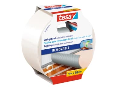 tesa POISTETTAVA 55731-00011-11 Mattoteippi Läpinäkyvä (L x S) 10 m x 50 mm 1 kpl