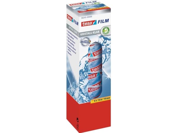 tesa 58245-00000-01 Nauha kristallinkirkas läpinäkyvä läpinäkyvä (L x S) 10 m x 19 mm 8 kpl