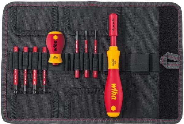 Wiha SlimVario® Set med utbytbara blad Kniv, Spade Pozidriv, Spade Phillips