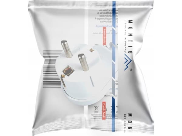 Vinkelanslutning löstagbar Uni-Schuko WT-50 vit Montis MT021-B POLISH PRODUKT 5841165 MT021-B