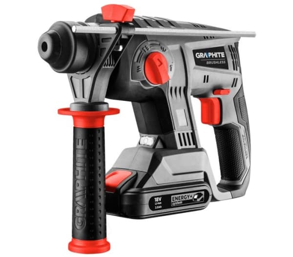 Graphite 58G027, SDS Plus, Grå, Röd, Borstlös motor, 2,2 cm, 1420 RPM, 2,2 J