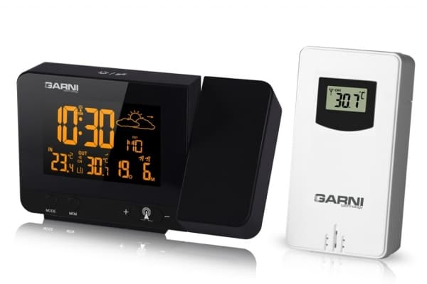 GARNI GARNI365 Arcus, Musta, Lämpömittari sisäkäyttöön, Lämpömittari ulkokäyttöön, Barometri, Lämpömittari, 0,1 °C, -9,9 - 50 °C, -40 - 70 °C