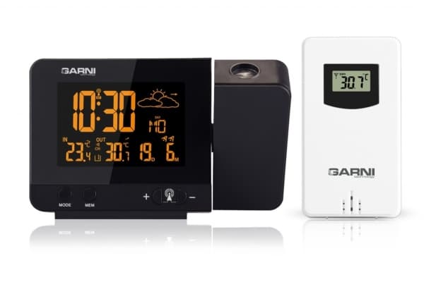 GARNI GARNI365 Arcus, Musta, Lämpömittari sisäkäyttöön, Lämpömittari ulkokäyttöön, Barometri, Lämpömittari, 0,1 °C, -9,9 - 50 °C, -40 - 70 °C