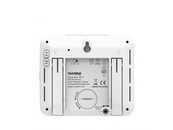 GARNI 419T, Hvit, Inne hygrometer, Inne Termometer, Utendørs Fuktighetsmåler, Utendørs Barometer, Hygrometer, Termometer, 10 - 90%, 10 - 90%, 1%