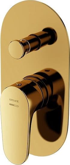 Cersanit bathtub mixer INVERTO CONCEALED WAN-NATR BATTERY WITH GOLD BOX + GOLD HANDLE