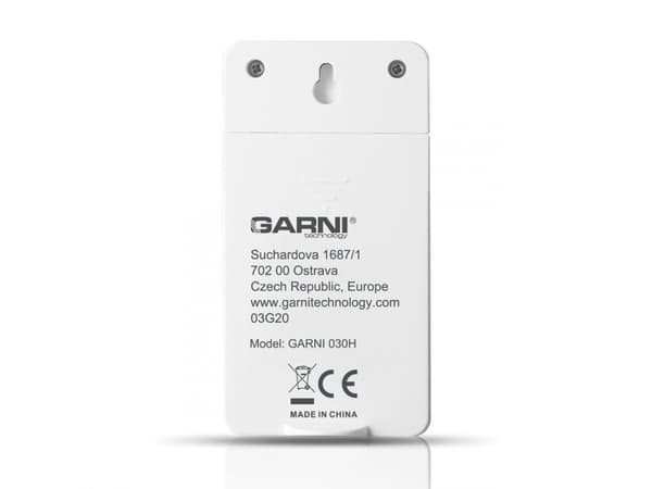 GARNI GARNI030H, Hvit, Inne hygrometer, Inne Termometer, Hygrometer, Termometer, 20 - 95%, -40 - 70 °C, 60 m