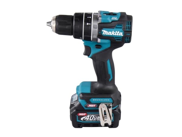 Makita - Hammerbor/driver - trådløs - 2 hastigheter - nøkkelfri borhylse 13 mm - 64 N·m - 2 batterier, inkludert lader - 40 V