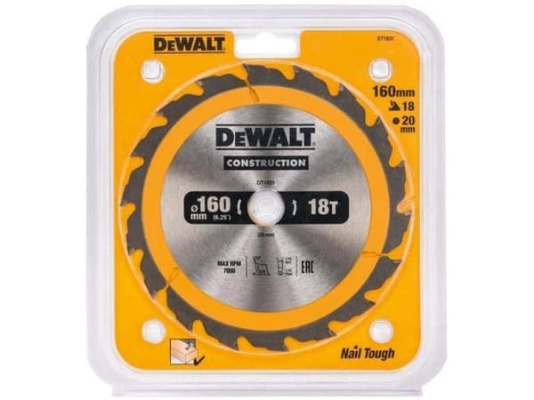 Dewalt pyörösaha 160x20mmx18z - DT1931-QZ - DT1931-QZ