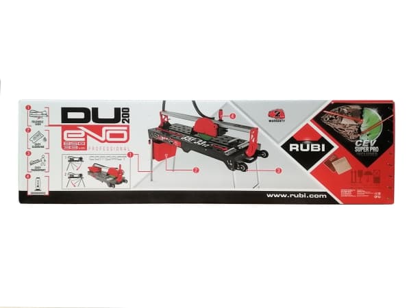 RUBI DU-200 EVO 850, Stationär kakelskärare, 850 W, 2790 RPM, 20 cm, 85 cm, 230 V