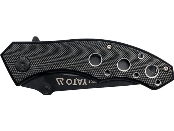 Yato YT-76051, Fällkniv med låsblad, Camper/scout, Drop point, Rostfritt stål, Gjuten aluminium, Rostfritt stål, Svart