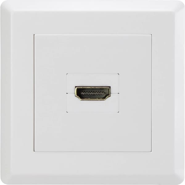 Renkforce RF-4724906 HDMI Adapter [1x HDMI hona - 1x HDMI hona] Vit guldpläterad kontakt