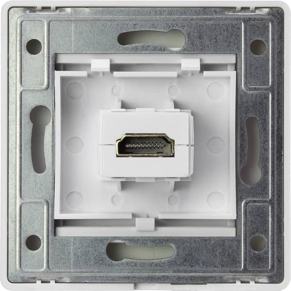 Renkforce RF-4724906 HDMI Adapter [1x HDMI hona - 1x HDMI hona] Vit guldpläterad kontakt