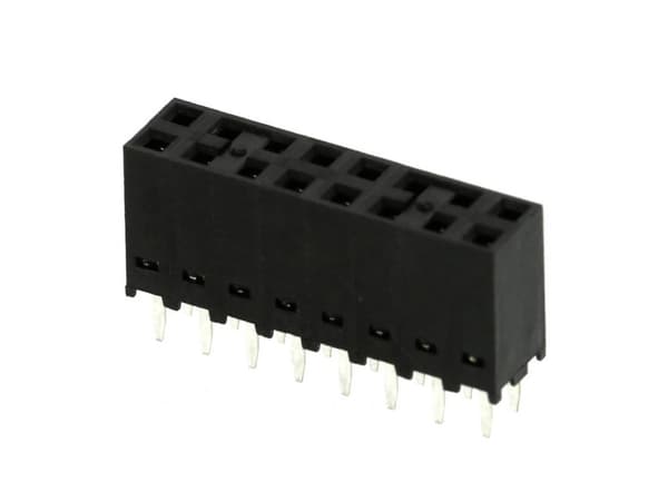 Molex Inbyggd sockellist (standard) Totalt antal poler 16 Rastermått: 2,54 mm 901512116 1 st Rör