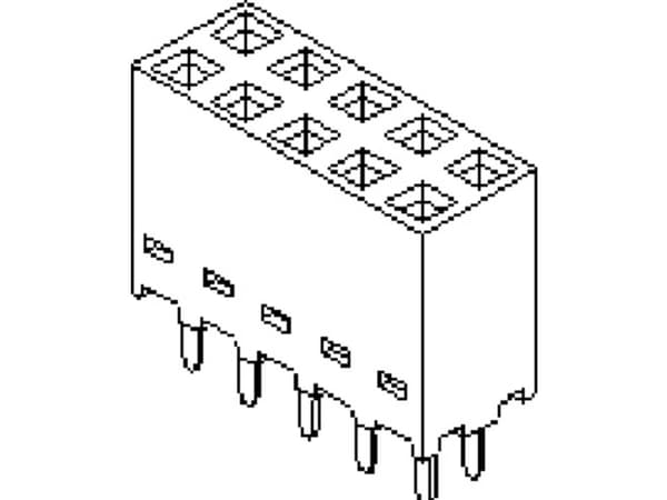 Molex Inbyggd sockellist (standard) Totalt antal poler 16 Rastermått: 2,54 mm 901512116 1 st Rör