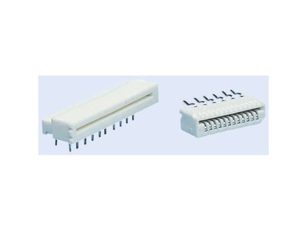 Molex 39532164 1.25mm Pitch Easy-On FFC/FPC Connector, Through-Hole, Right-Angle, ZIF, Top Contact Style, 16 Circuits