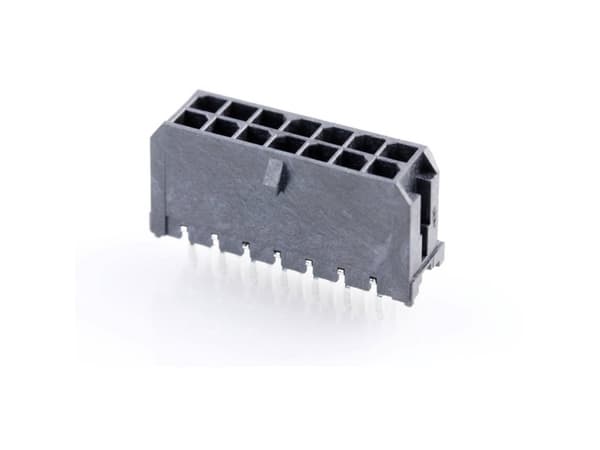 Molex Indbygningsstiftliste (standard) Samlet antal poler 14 Rastermål: 3 mm 430451412 1 stk Tray