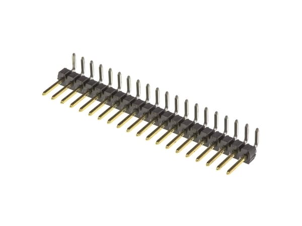 Molex 901210780 2.54mm Pitch C-Grid III Header, Single Row, Right-Angle, 20 Circuits, 0.38µm Gold (Au) Selective Plating