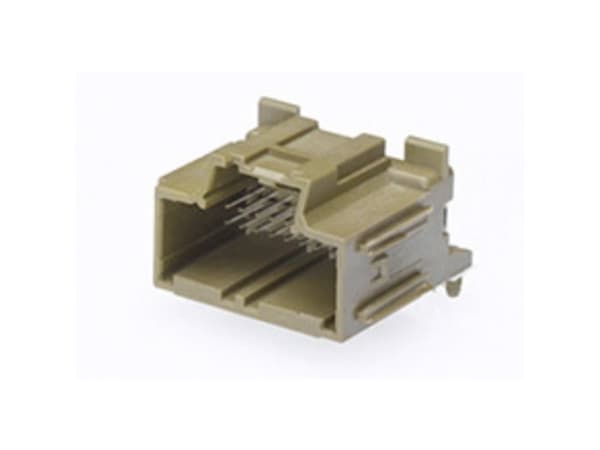 Molex 346910202 Stac64 Right-Angle Header Assembly, 20 Circuits, Polarization C, Brown, Tray