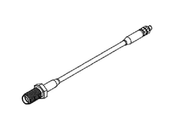Molex 897616810 MMCX Straight Plug-to-SMA Bulk Head Jack Assembly, RG-316 Cable, Length 152.4mm, 50 Ohms