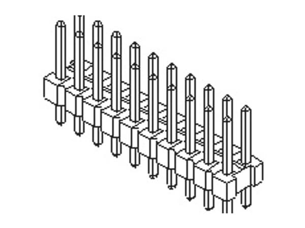Molex Indbygningsstiftliste (standard) Antal rækker: 2 10897242 1 stk Bag