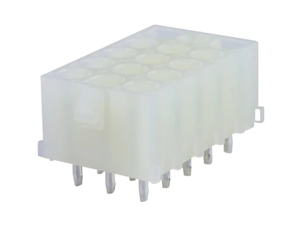 Molex Bussningslist (standard) Totalt antal poler 15 Rutstorlek: 6,35 mm 10844150 1 st Väska
