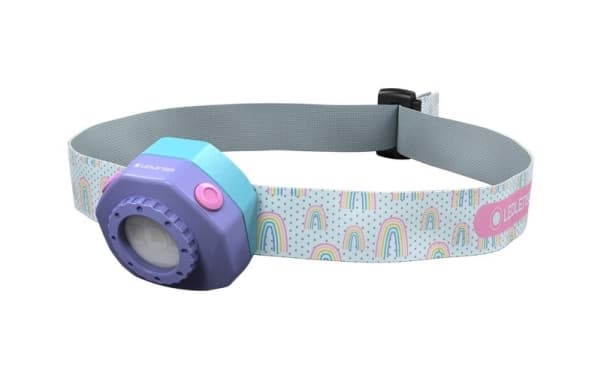 LEDLENSER Oppladbar hodelykt for barn - Lilla