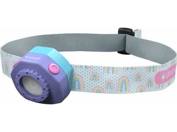 LEDLENSER Oppladbar hodelykt for barn - Lilla