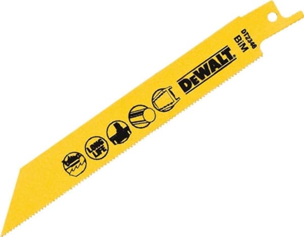 DeWALT DT2346-QZ, Figursågblad, Stål med hög kolhalt (HCS), Gul, 15,2 cm, 1,4 mm, 5 styck