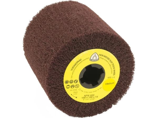 KLINGSPOR SATIN FINISHING PAD NFW600 100mm x 100mm x 19mm MEDIUM