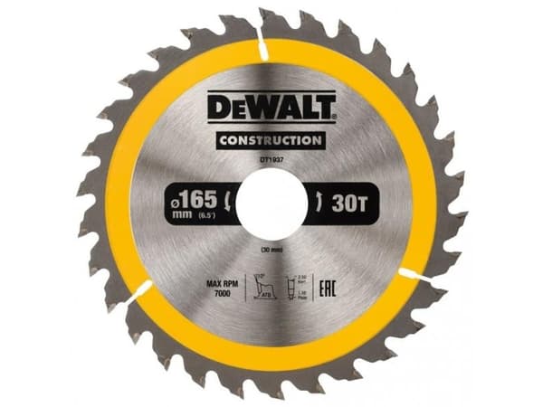 Dewalt Dewaltas 165x30mmx30z pyörösaha - DT1937-QZ