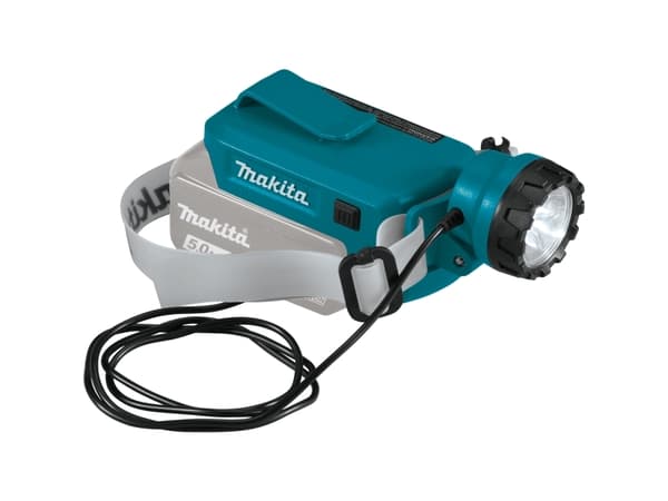 Makita DML800, Hodebåndslommelykt, Blå, Hvit, IPX4, LED, 1 lamper, 1,6 W