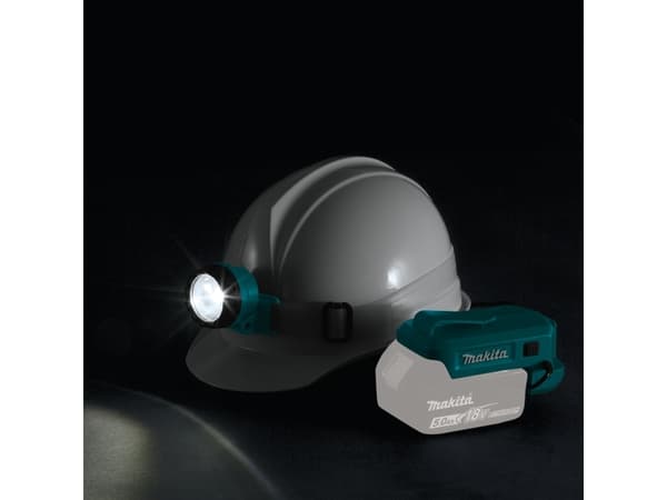 Makita DML800, Hodebåndslommelykt, Blå, Hvit, IPX4, LED, 1 lamper, 1,6 W