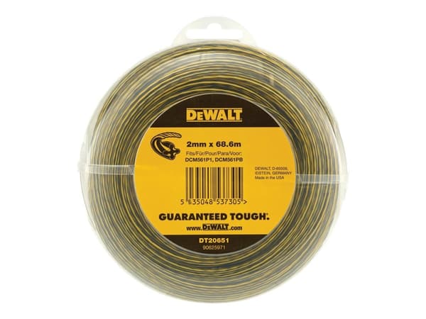 DeWALT DT20651-QZ grästrimmerlinje - 2 mm x 68,6 m