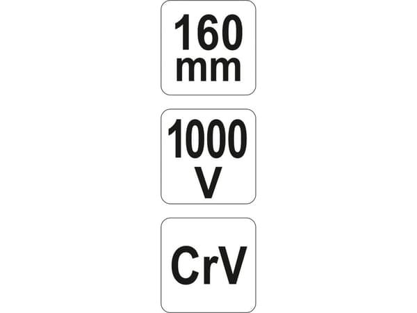 Yato YT-21160, Endekuttende tang, Kromvanadiumstål, 1000 V, 160 mm