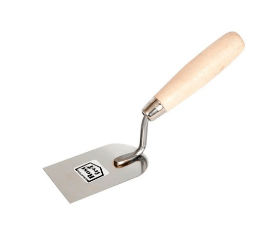 AWTools Stuccosparkel i rustfritt stål, spade 60 mm, trehåndtak AW30248