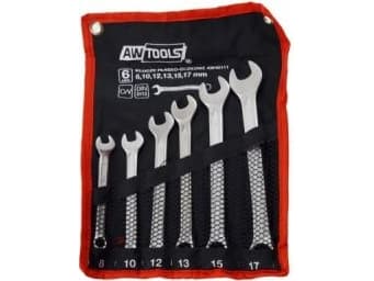 AWTOOLS KOMBINASJONSNØKKELSETT 6 stk. 8/10/12/13/15/17 mm