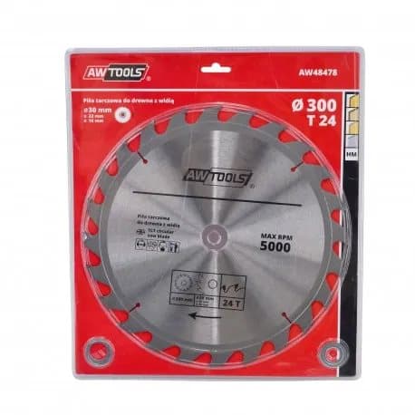 AWTools sirkkeli puulle 200 x 30/22/16mm 40z (AW48468)