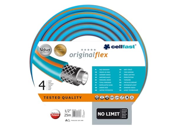 CELLFAST SET DISCOVER DELUXE BINDNING + Slang 25 m + SPRINKLER + ANSLUTNING