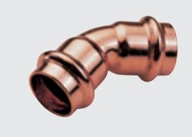 Conex 45° mm kaksiputkikaari B-sarja Press copper 22mm (P504102200000)