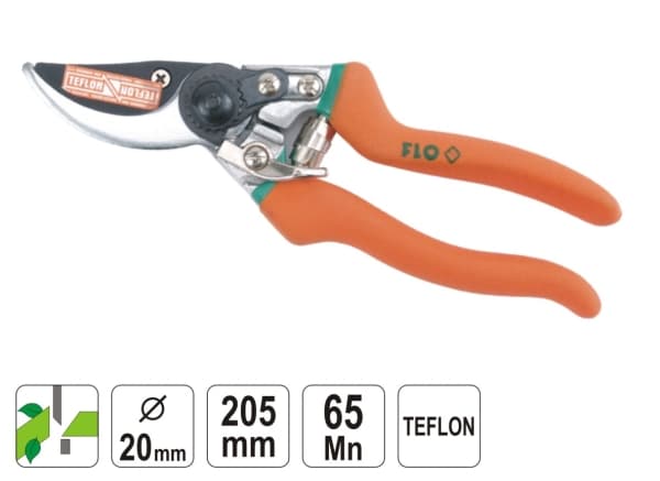 Flo 99204 - 205 mm Teflon by-Pass Loppers