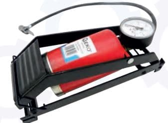 Geko fotpumpe med trykkmåler (G01303)