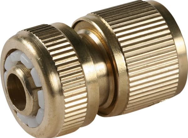 Greenmill pikalukitus 1/2" messinkiliitin pysäytystoiminnolla (GB1011C)