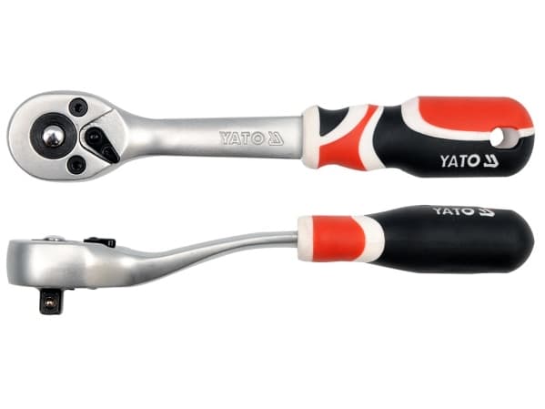 Yato Klucz grzechotka 1/4 wygity YT-0730, Hylsnyckel, 1 styck, Silver, Krom, Stål, Handtag till hylsnyckel, 1 styck