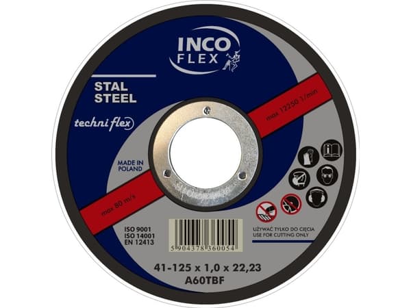 Inco Flex slipeskive Type 27 A24SBF 150 x 6 x 22,23 mm (M27-150-6.0-22A24S)