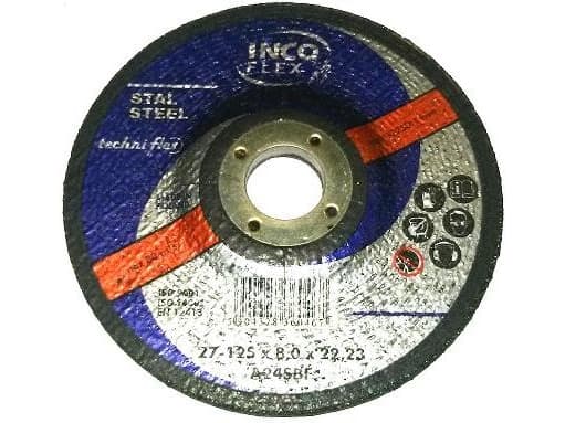 Inco Flex Metal -hiomalaikka 125x8x22.2mm (M27-125-8.0-22A24S)