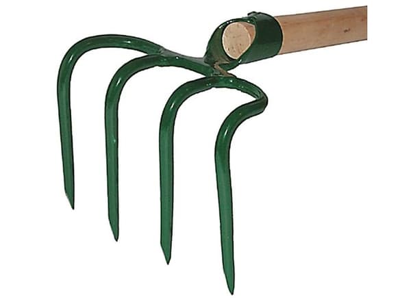 Kard Gjødselkrok, 4-tann, innrammet, 110 cm (128)