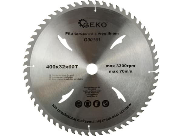 Geko cirkelsågblad för trä 400x32x60T (G00161)