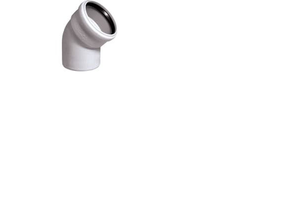 Skolan bullerdämpande böj 110mm 87 grader