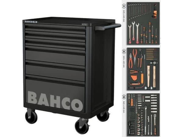 BAHCO VERKTYGSVAGN MED 6 LÅDOR 214EL SVART /1472K6BKFF7SD
