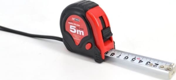 AWTools rødt og svart måler 5m x 19mm (AW27134)
